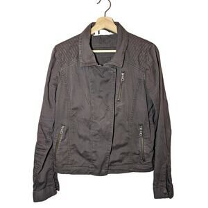 Athleta Grey Moto Jacket